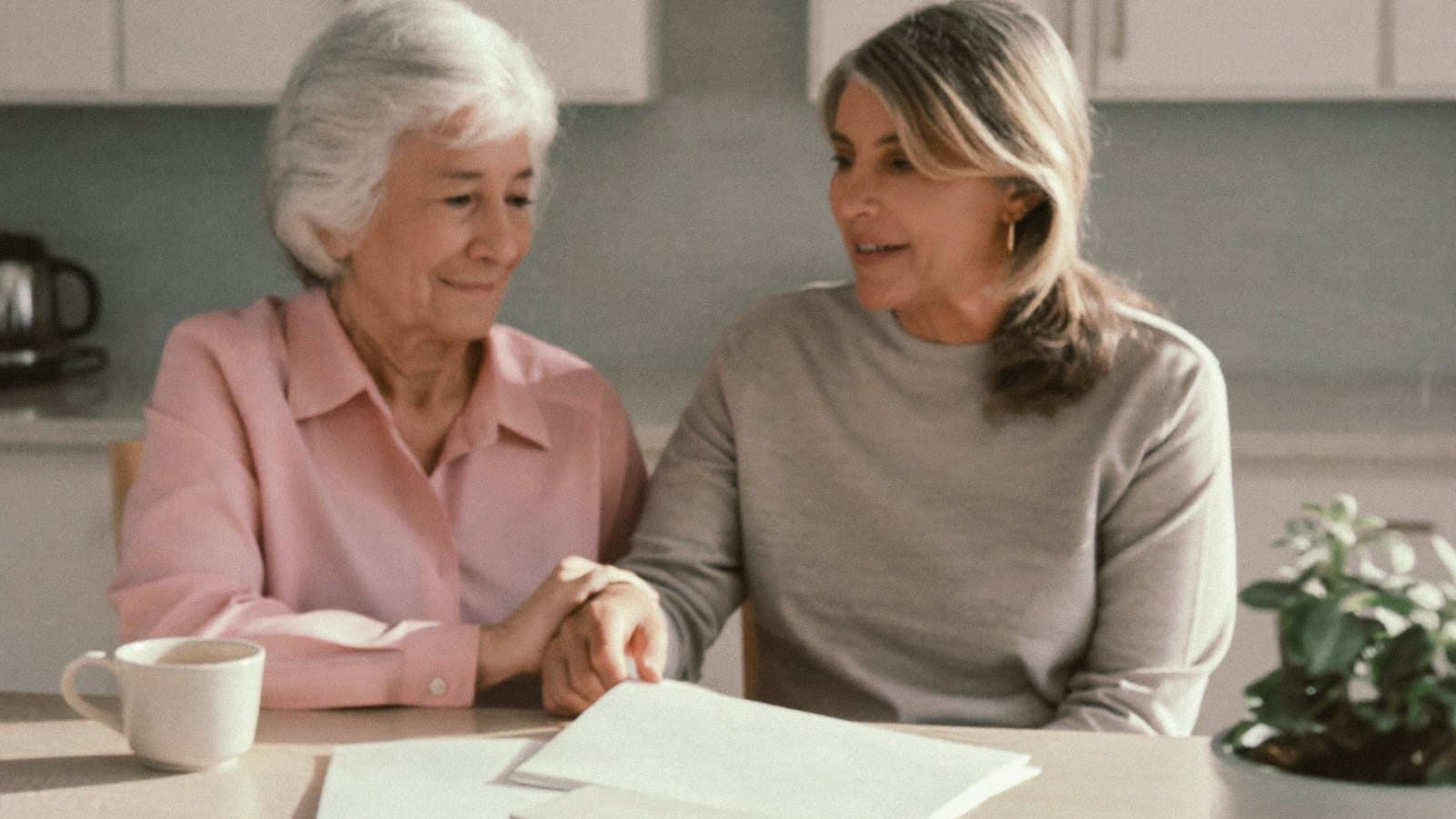 Family reviewing health insurance letters together before a medical insurance translation