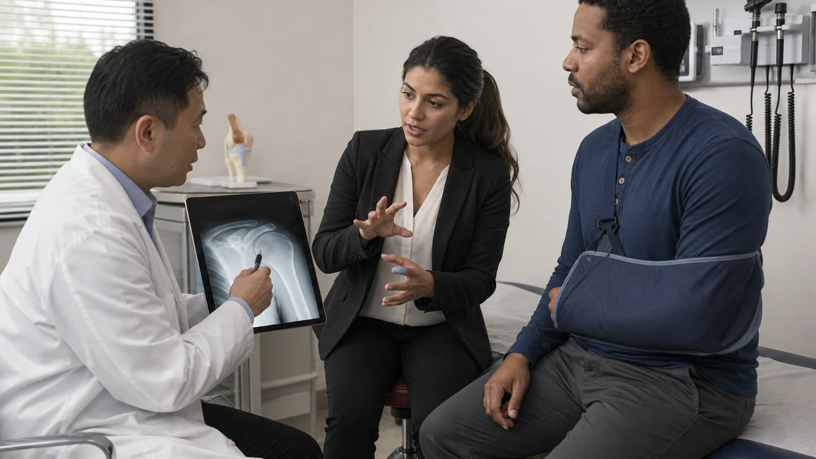 Orthopedic interpreters Indiana clinics rely on helping a physician explain a treatment plan to an injured patient