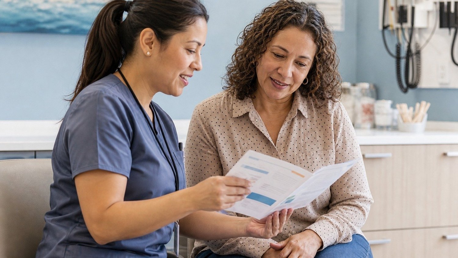 Same-day medical interpreters Indiana assisting a patient